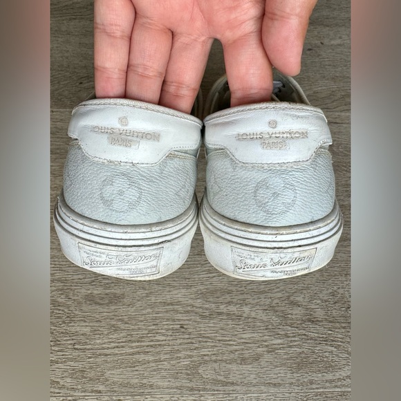 Louis Vuitton Trocadero Light Gray Monogram Shoes - Men US Size 7 - Picture 5 of 9